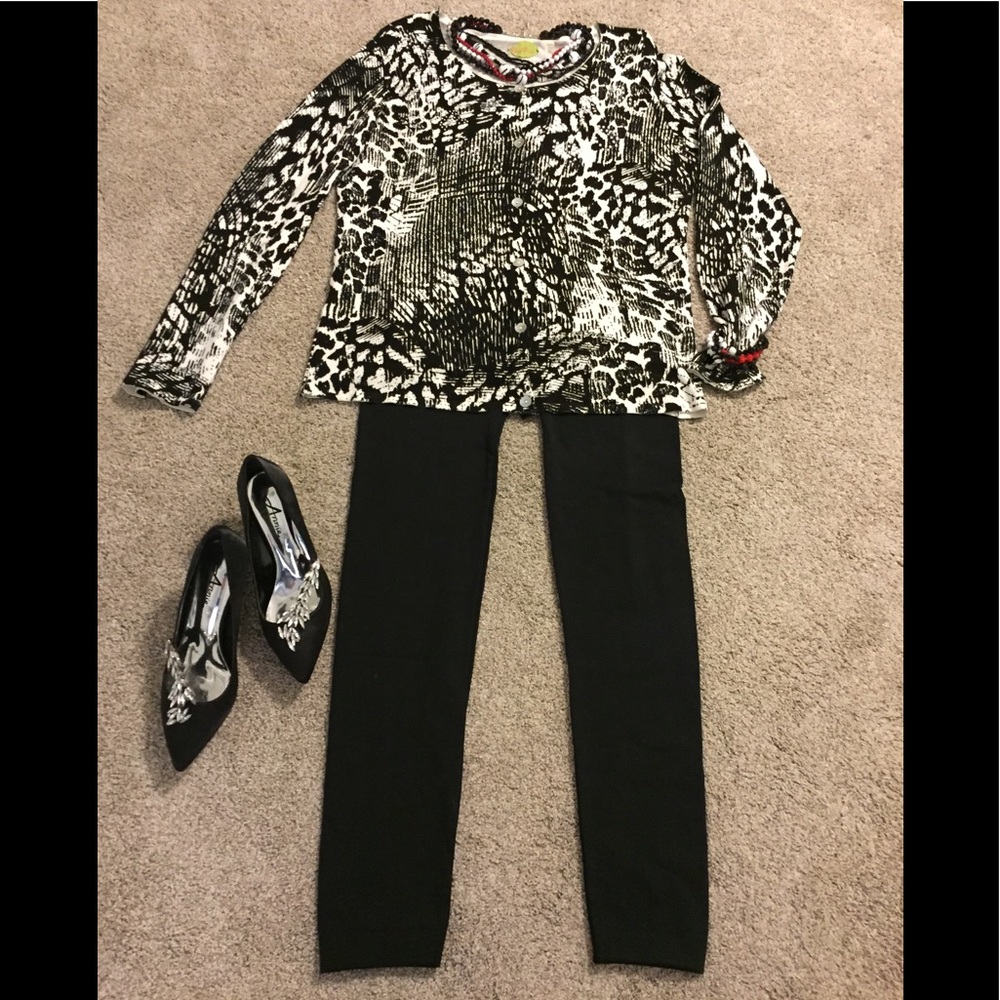 Embellished  Animal Print Prima Bella Sweater!